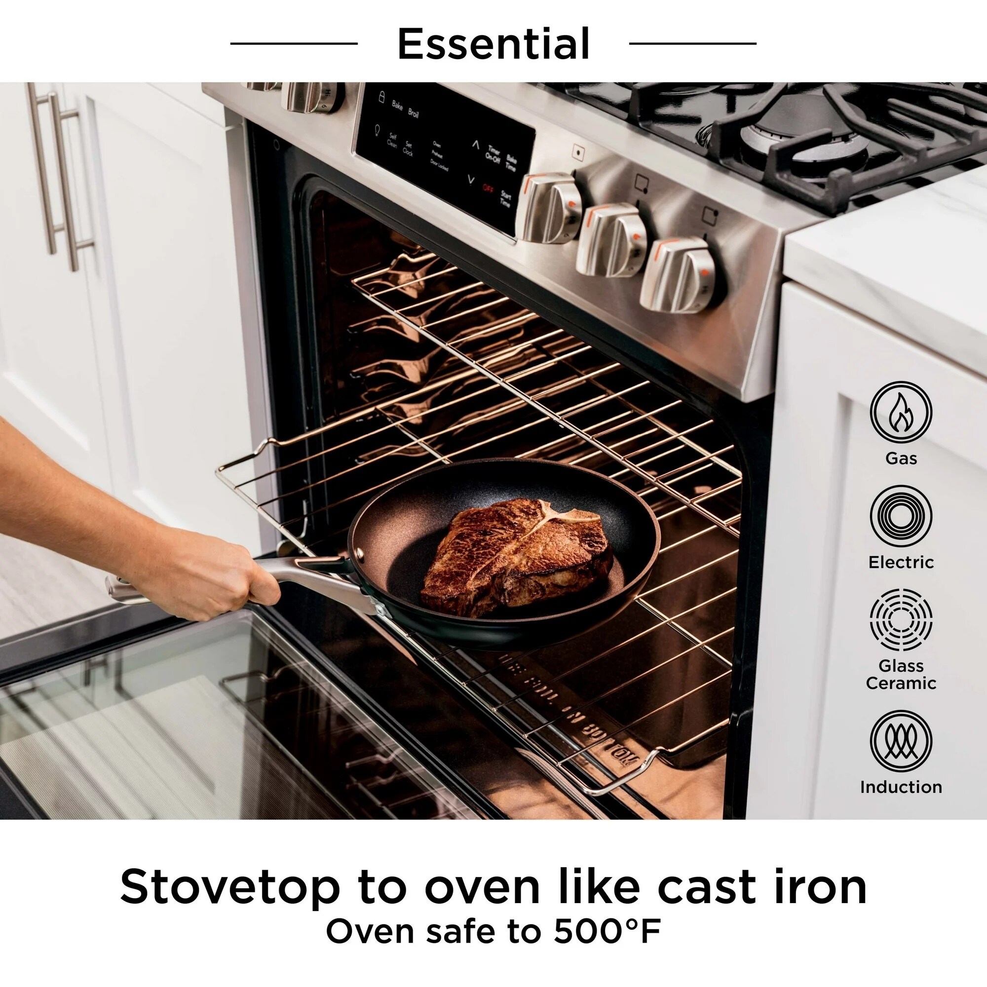 Ninja Foodi NeverStick C10026 26 cm Fry Pan Black