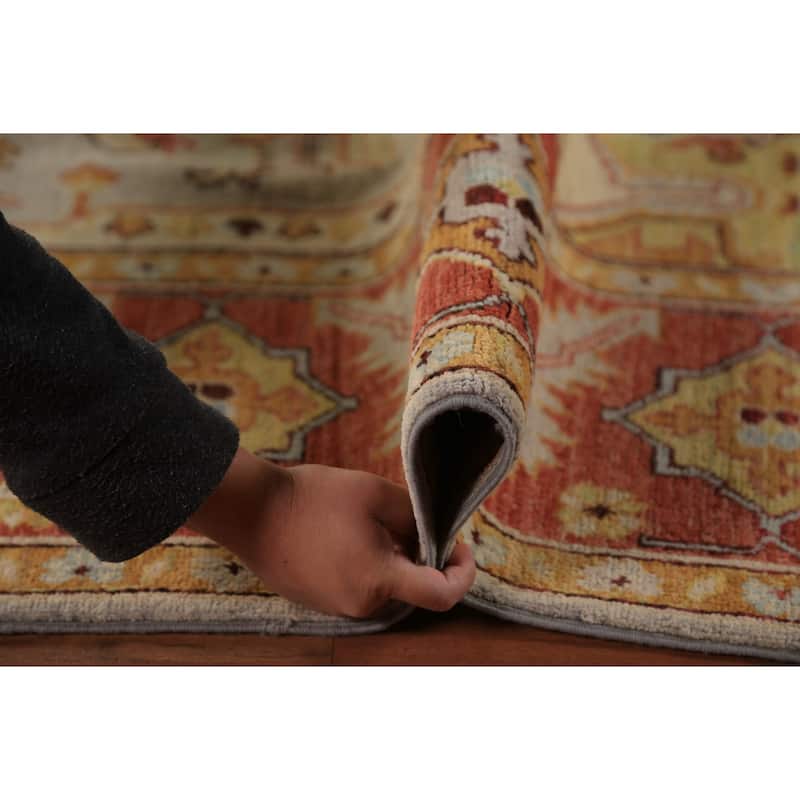 Heriz Serapi Vegetable Dye Area Rug Handmade Wool Carpet - 8'0"x 10'2"