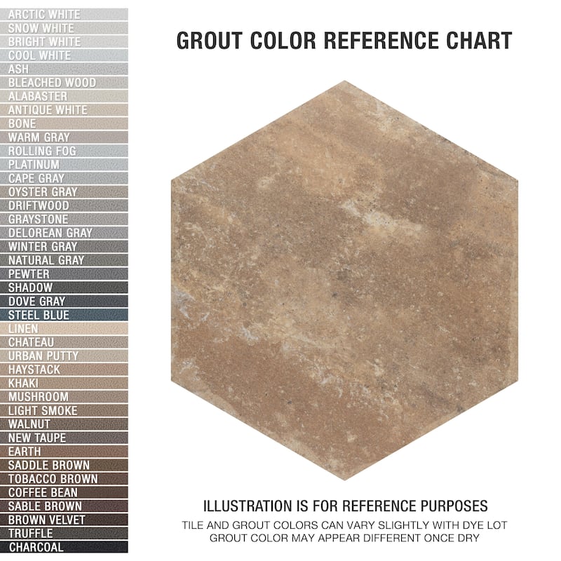 Merola Tile Brickyard Hex Beige 8-1/2" x 9-7/8" Porcelain Floor and Wall Tile