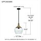 preview thumbnail 9 of 7, Royer 1-Light Matte Black Mini Pendant - Matte Black