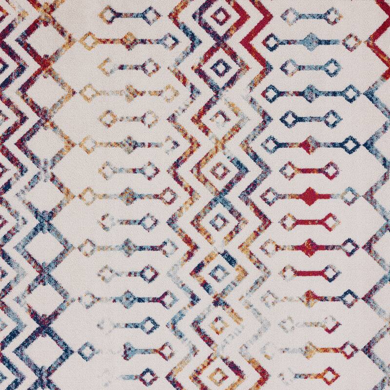 Gematria Moroccan Geometric Indoor Area Rug