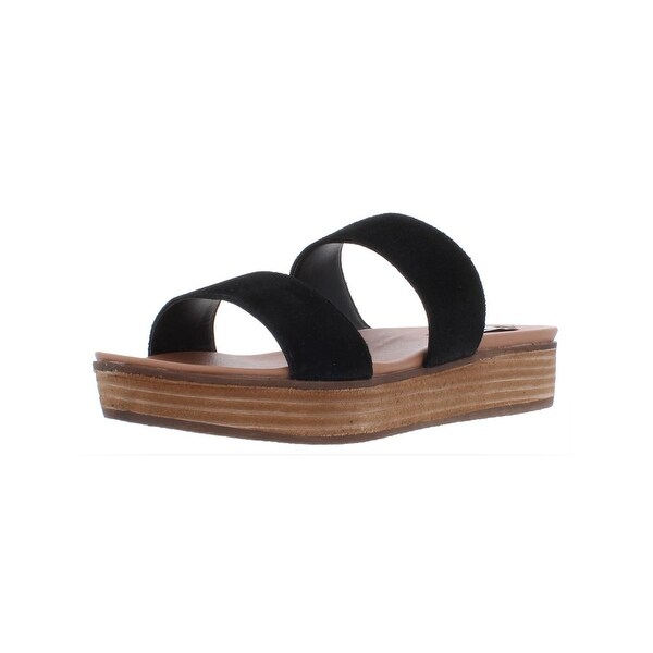 steve madden platform black sandals