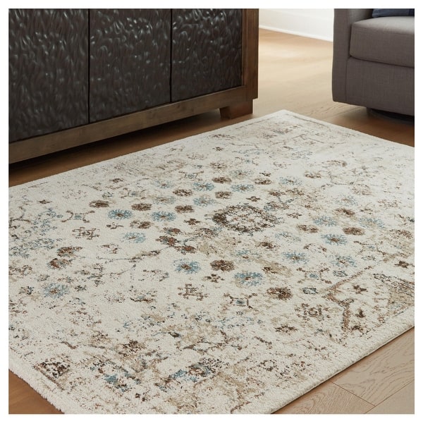 slide 2 of 9, Signature Design by Ashley Jossler Beige Rug 62.99" W x 84" D x 0.45" H