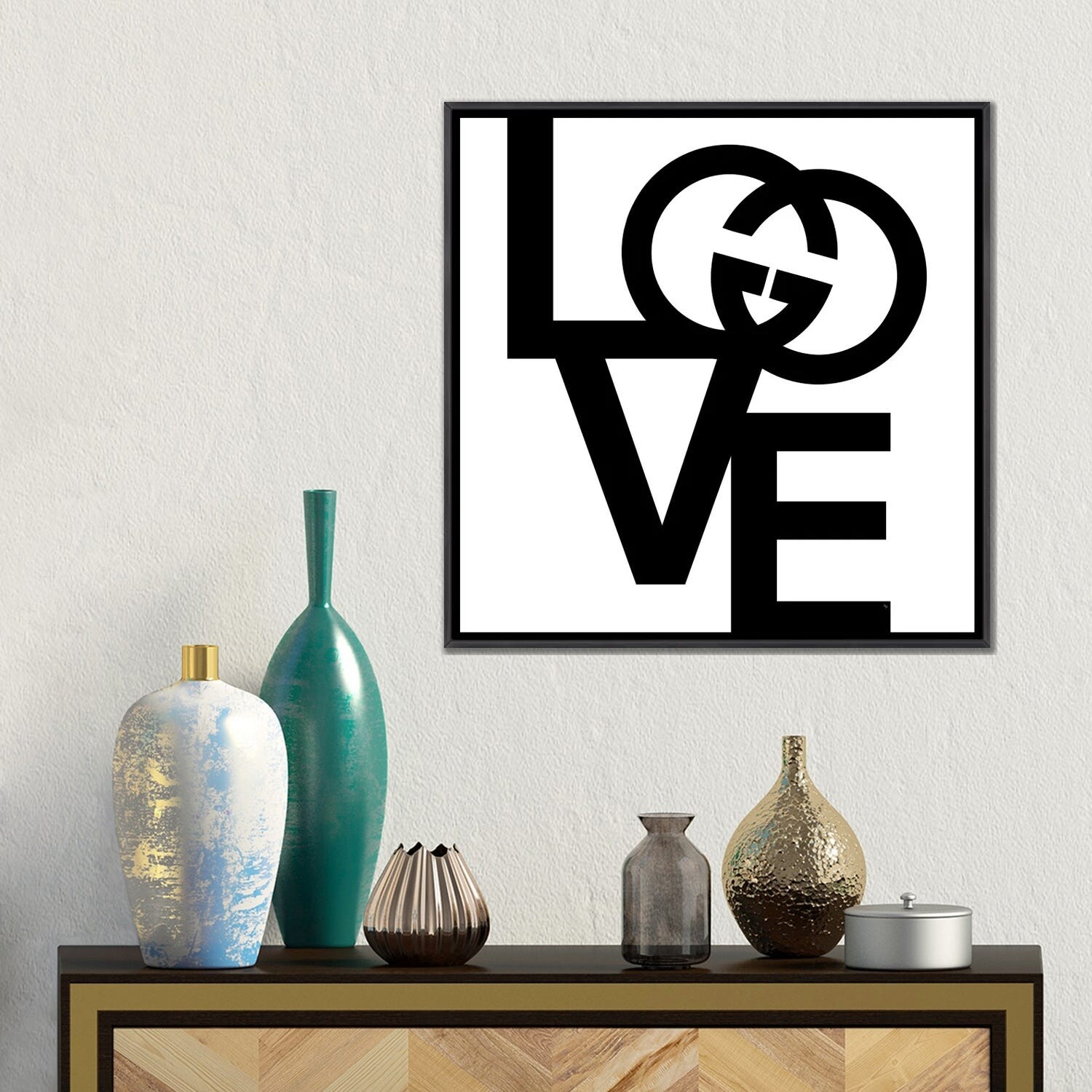 Martina Pavlova Large Canvas Art Prints - LV Gold ( Fashion > Fashion Brands > Louis Vuitton art) - 60x40 in