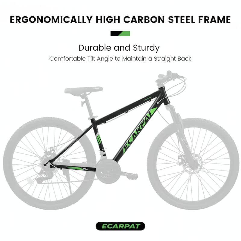 27 Inch Mountain Bike 21 Speed, Suspension Fork