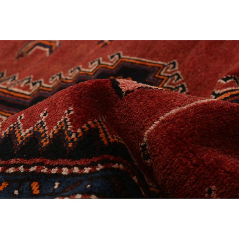 ECARPETGALLERY Hand-knotted Anadol Red Wool Rug - 3'7 x 9'11