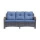 preview thumbnail 96 of 97, Gray Wicker Rattan Outdoor Patio Furniture Set Swivel Chair with Cushion