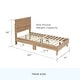 preview thumbnail 13 of 46, Brookside Mabel Shiplap Platform Bed Frame with Headboard