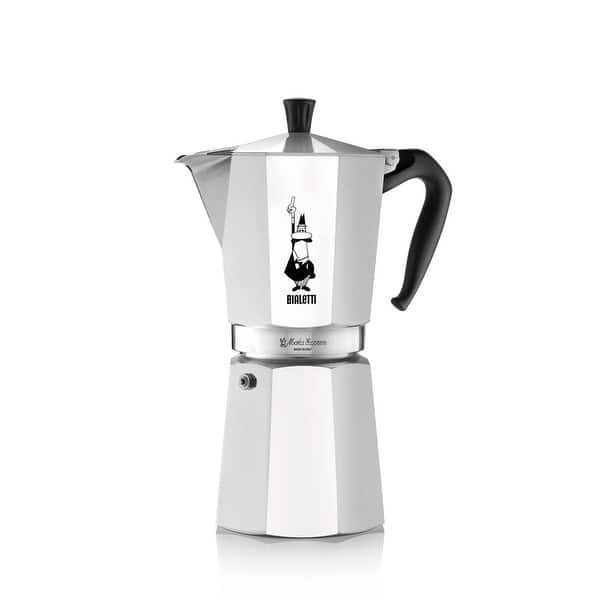 Moka Express 18-Cups Iconic Stovetop Espresso Maker, Aluminum Silver - Bed  Bath & Beyond - 41877657