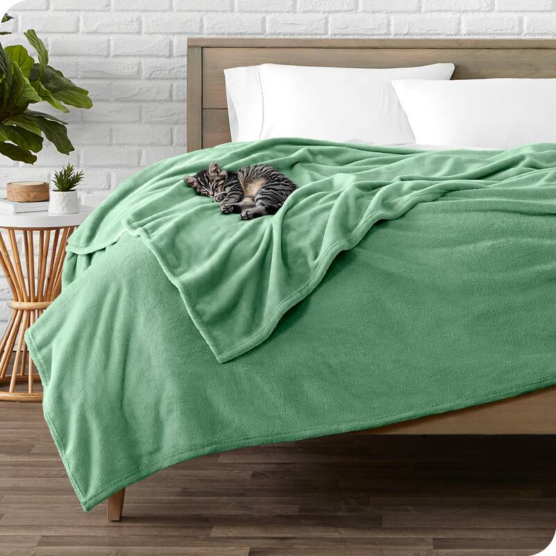 Bare Home Microplush Fleece Blanket - Ultra-Soft - Cozy Fuzzy Warm - Throw - Meadow