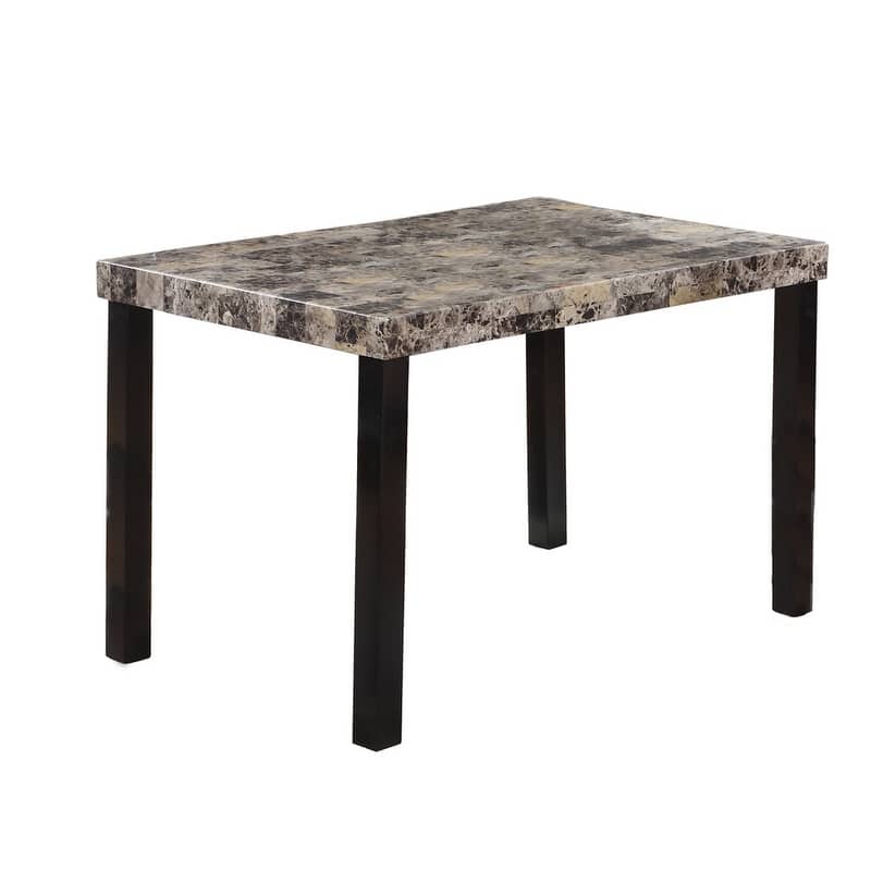 Best Master Furniture Henley 48-inch Faux Marble Rectangular Dining Table