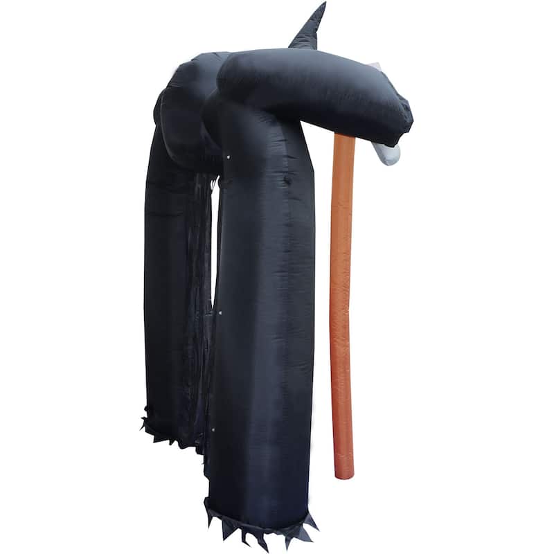 Haunted Hill Farm 10-Ft. Tall Pre-lit Musical Inflatable Grim Reaper Arch