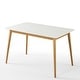 preview thumbnail 1 of 6, Priage by ZINUS 47" White Wood Dining Table