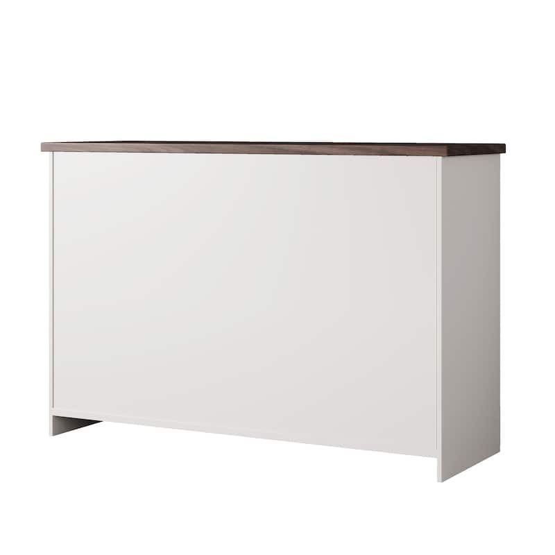 47.16" W Double Dresser, 7 Drawer Dresser