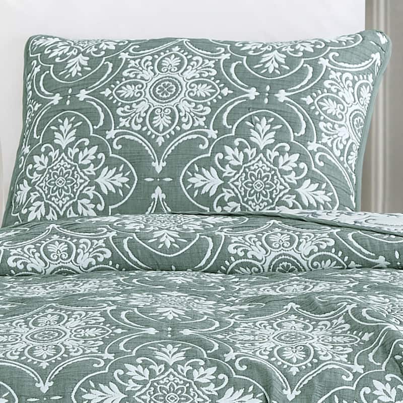 Eshe 3 Pieces matelasse coverlet