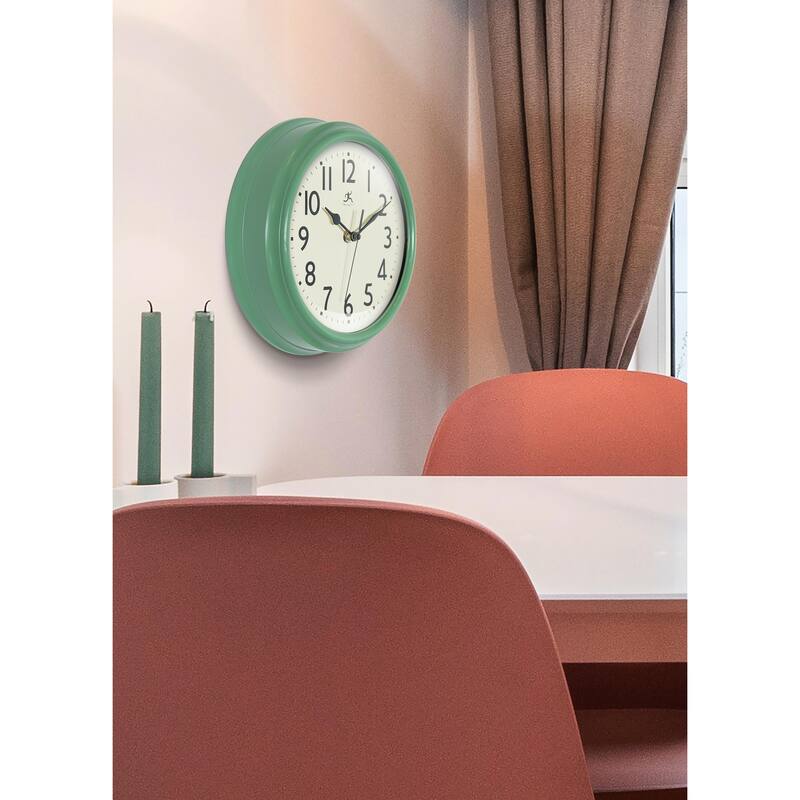Nostalgic 9.5" Plastic Clock - 9.5 in.