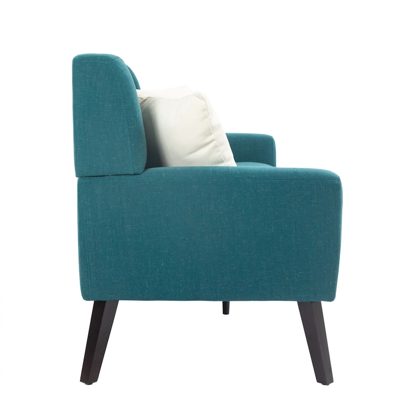 3-Piece Mid-Century Modern Living Room Set with Loveseat and 2 Chairs