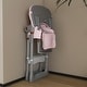 preview thumbnail 8 of 27, Portable Adjustable Baby High Chair, Infant Feeding Seat with Safety Belt, Silent Lockable Wheels & Easy-Clean, 0-6 Years
