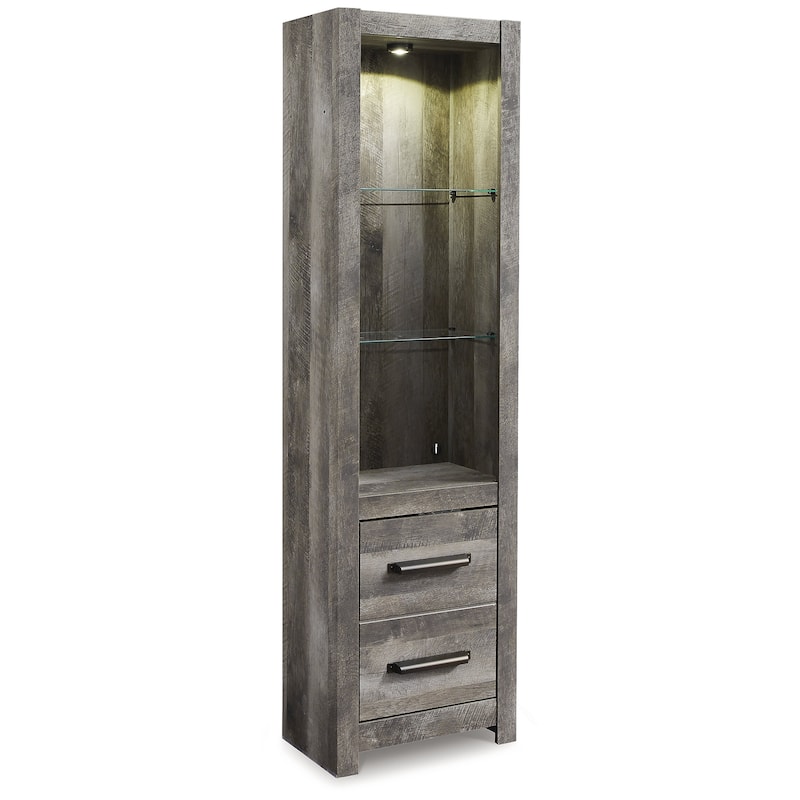 Signature Design by Ashley Wynnlow Gray 4-Piece Entertainment Center with Electric Fireplace - 103.5"W x 19.5"D x 72.25"H