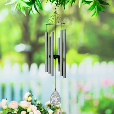 30" H Avria Hand Tuned Wind Chime Memorial "Life's Little Moments" Tuned to Scale of "A"