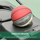 preview thumbnail 7 of 7, Soozier Portable Basketball Hoop, 5.2-10' Adjustable Height, Weight Base with Ball Holder, Basket Ball Stand on Wheels