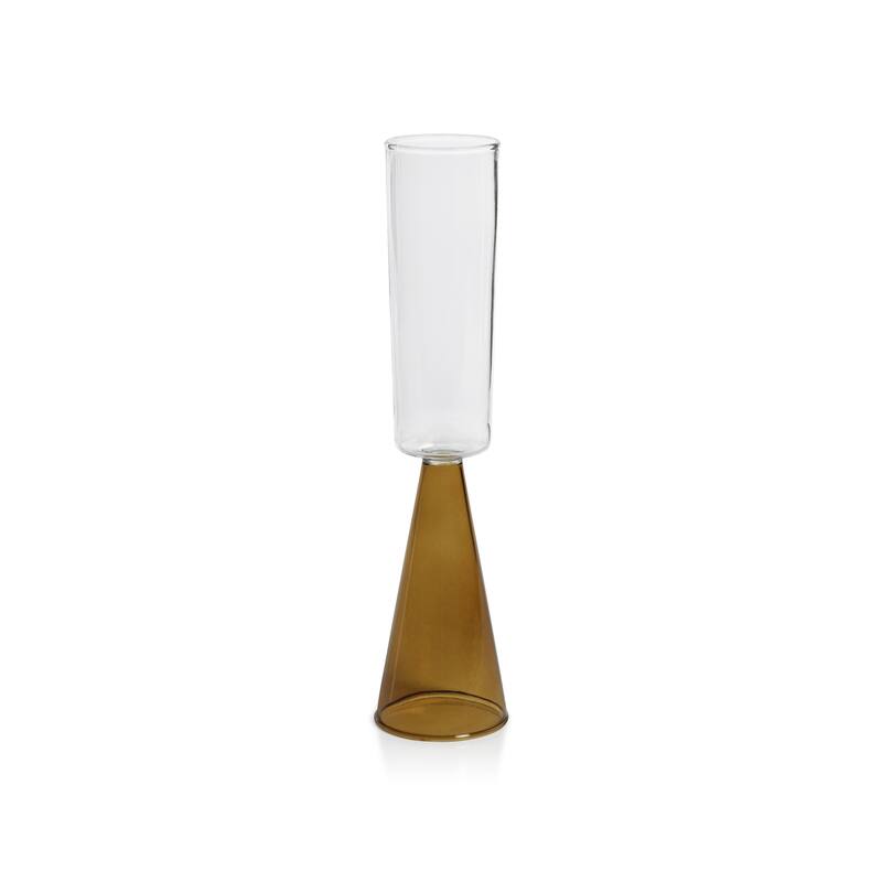 Viterbo Champagne Flutes, Set of 4 - Amber