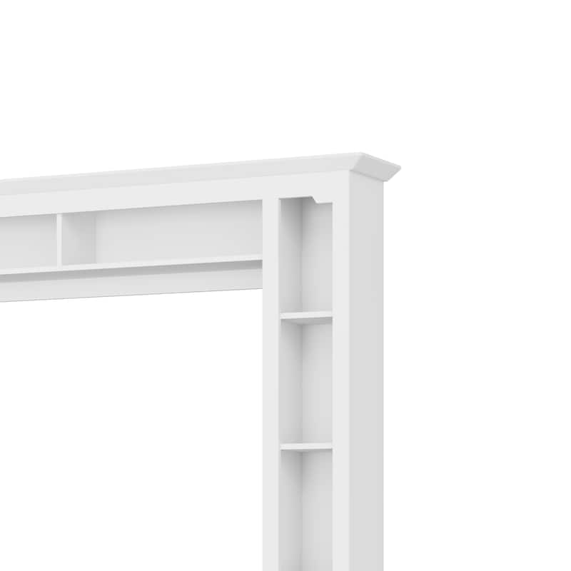 4-Piece Modern Entertainment Center Wall Unit with Bookshelves, All-in-1 Large TV Stand for TVs Up to 80"