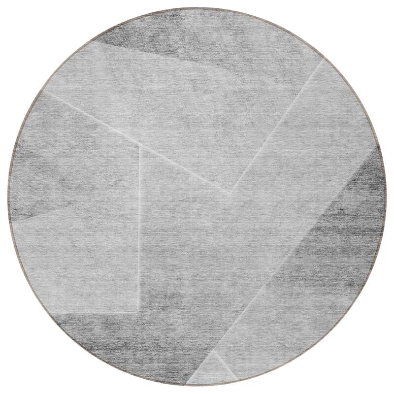 HomeRoots Abstract Transitional Rectangle Outdoor Rug