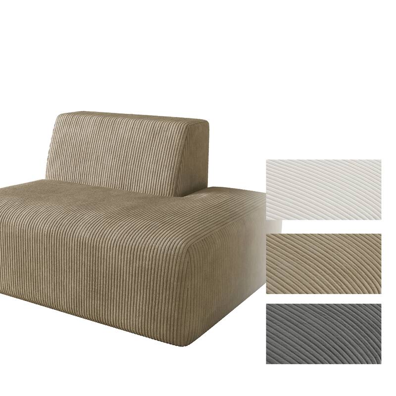 Modern Chaise Lounge Indoor Corduroy Sofa