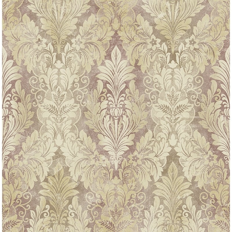 Seabrook Design Apollo Diamond Damask Unpasted Wallpaper
