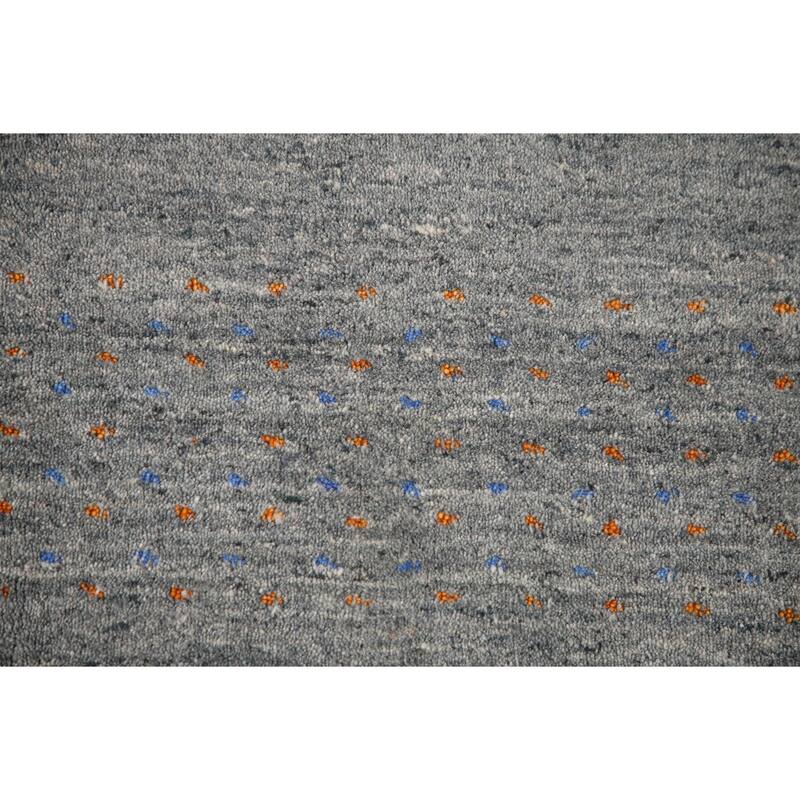 Gabbeh Indian Area Rug Handmade Wool Carpet - 7'11"x 9'8"
