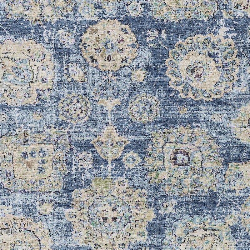HomeRoots Floral Transitional Rectangle Outdoor Rug
