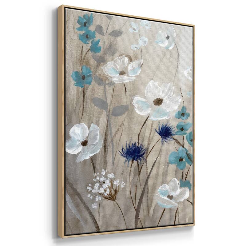 Bluebirds in Spring - Multi Piece Framed Canvas