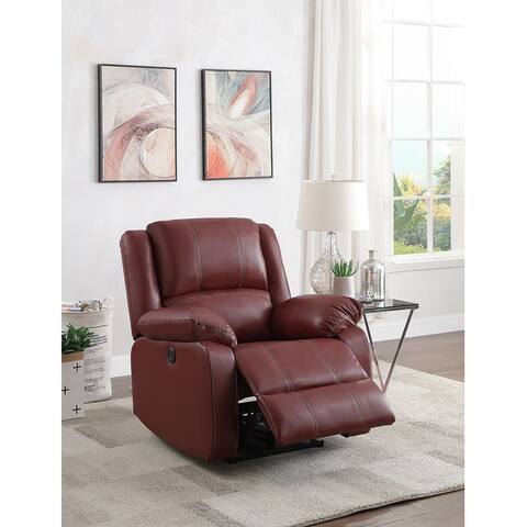 Casual PU Power Recliner with Reclining Mechanism
