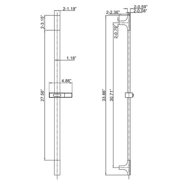 Wall Mount Slide Bar With Handheld Shower Head Matte Black Hand Held