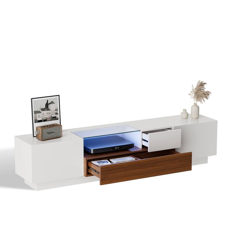 Pocassy 55-75 inch TV Stand Modern LED TV Stand