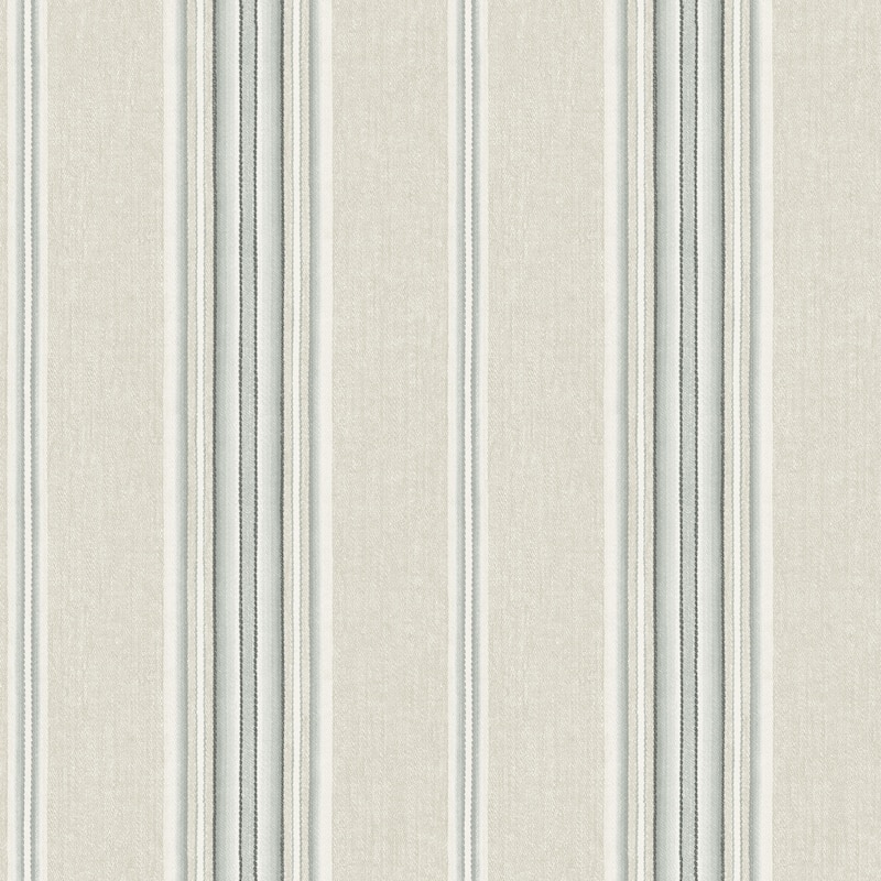 Chesapeake Calvados Turquoise Linen Stripe Wallpaper
