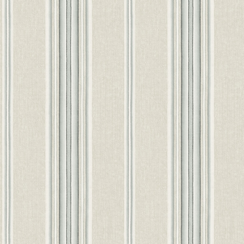Chesapeake Calvados Turquoise Linen Stripe Wallpaper