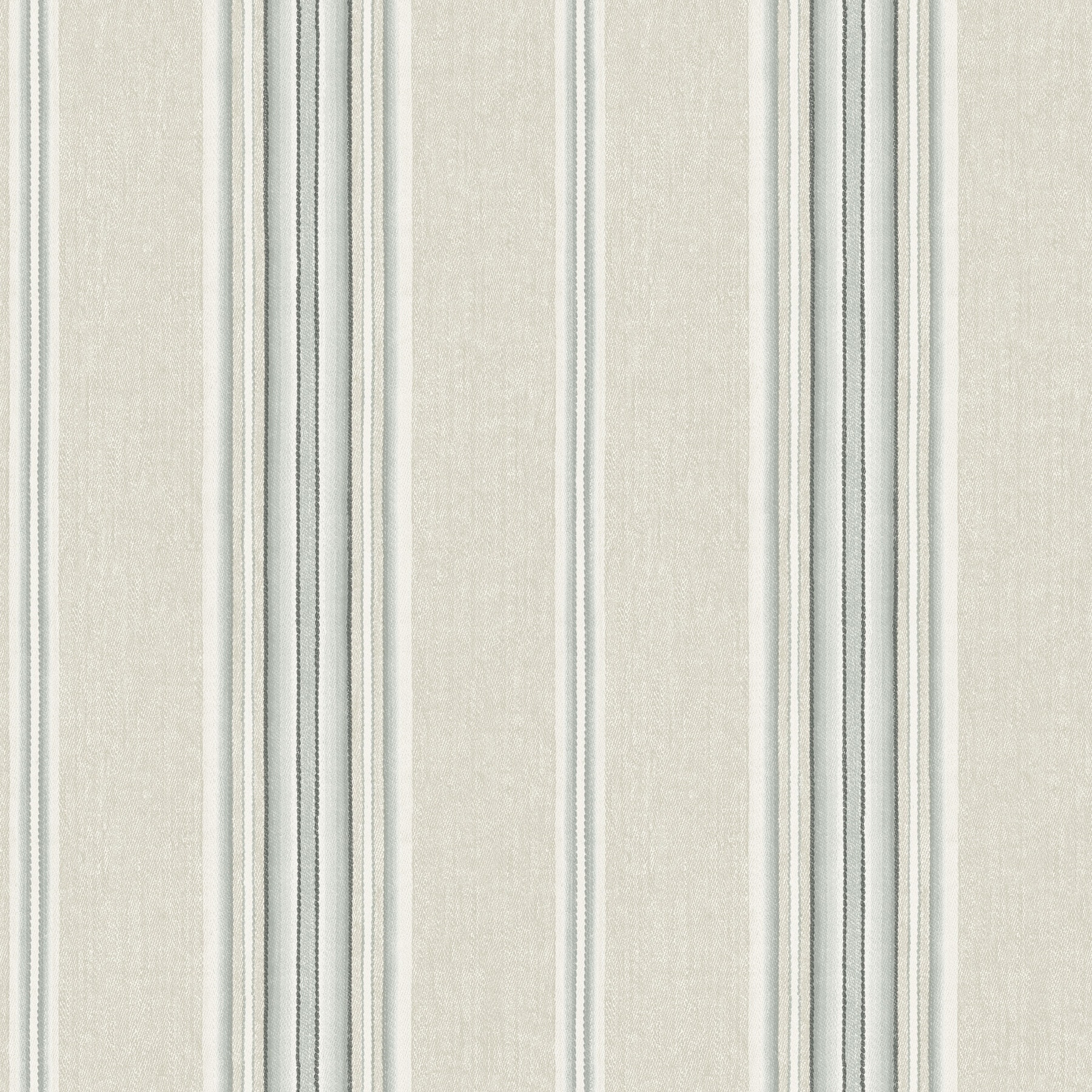 Chesapeake Calvados Turquoise Linen Stripe Wallpaper