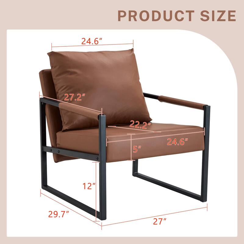 PU Chair with Metal Frame