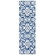 preview thumbnail 71 of 86, SAFAVIEH Handmade Blossom Linna Modern Floral Wool Rug 2'3" x 8' Runner - Navy/Ivory - Runner
