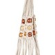 preview thumbnail 3 of 2, Olivia Fabric Planter with Macrame Holder, Ochre