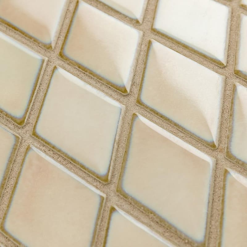 Merola Tile Hudson Kite Truffle 10-1/8" x 11-3/4" Porcelain Mosaic Floor and Wall Tile