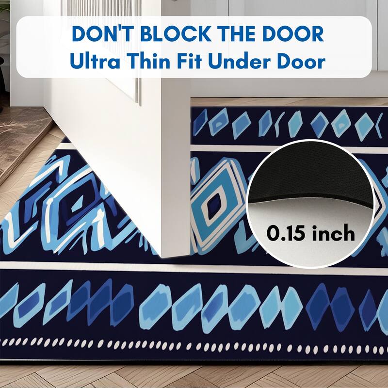Non-Slip Area Floor Carpet，Quick Dry Super Absorbent Thin Mat for Bathroom Bathtub Shower Room Kitchen Entryway Sink