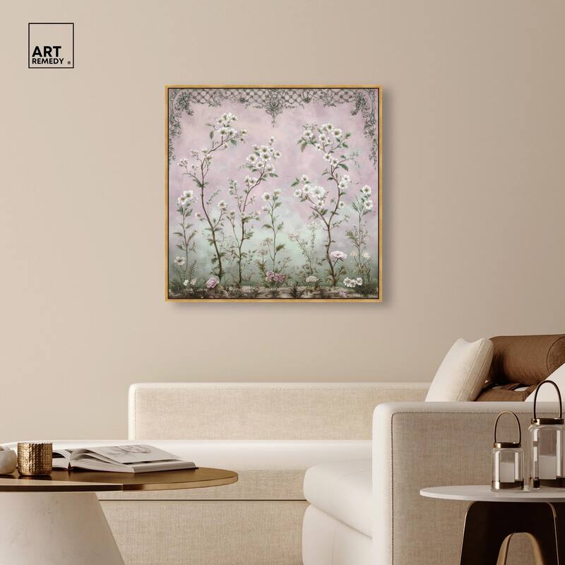 Floral Frieze in Fade Canvas by Art Remedy