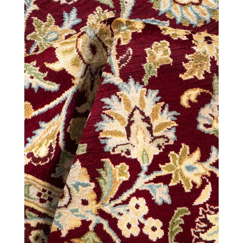 Overton Handknotted Wool Traditional Oriental Red Area Rug - 3' x 5'
