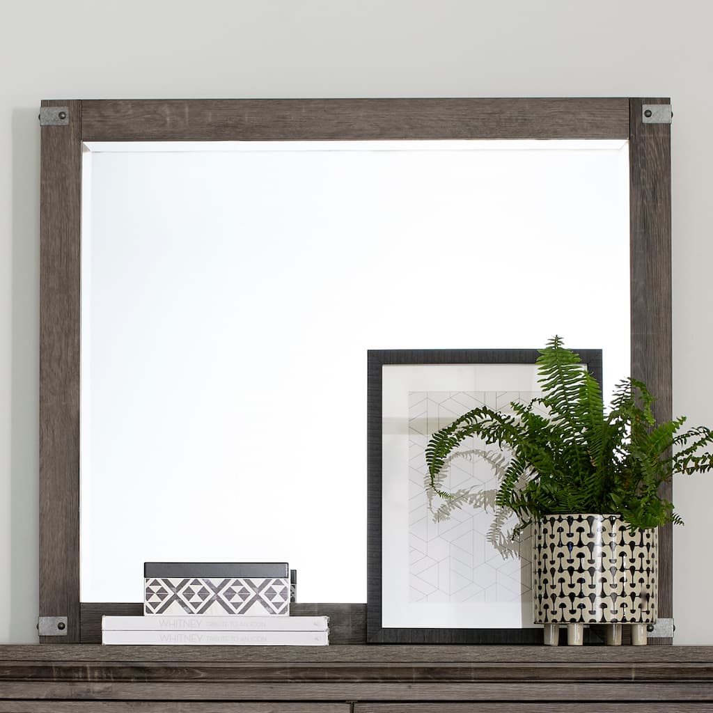 Lakeside Haven Brownstone Landscape Mirror