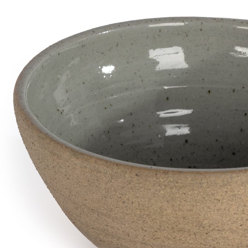 Haven Home Cellar Bowl - Serving Bowl - Natural Speckled Clay
