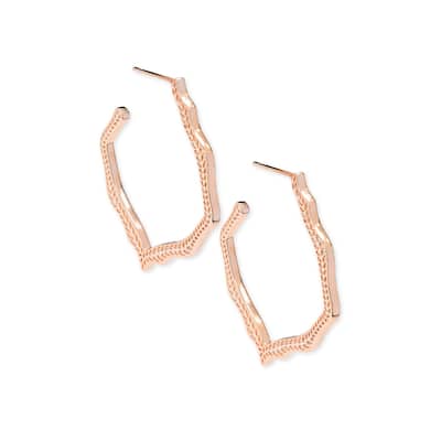 Kendra Scott Miku Rose Gold Plated Brass Earrings - Rose Gold - 34.5mm x 27mm