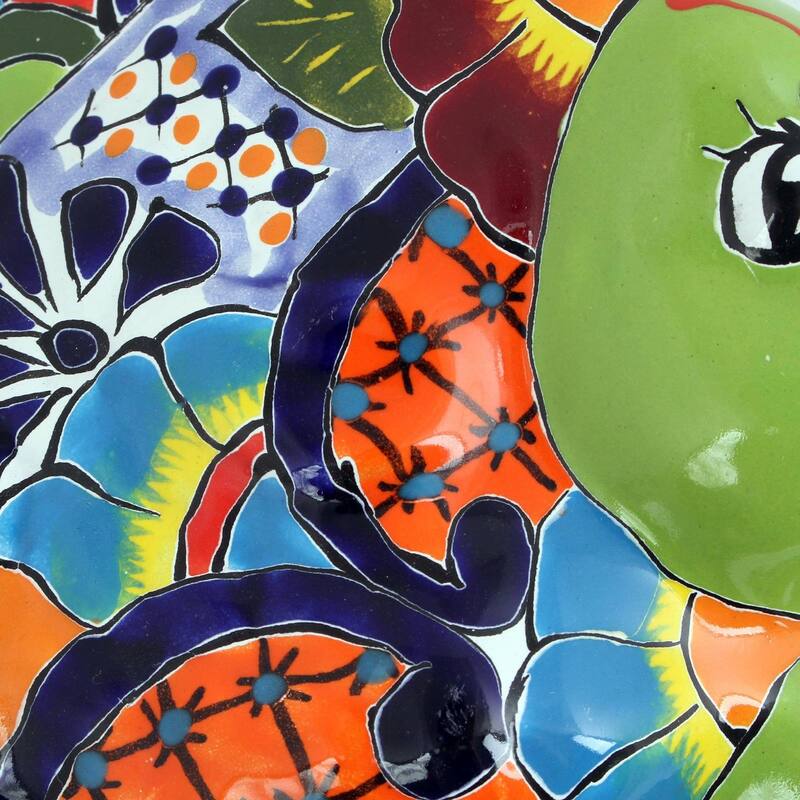 NOVICA Ceramic wall sculpture, 'Green Angelfish'